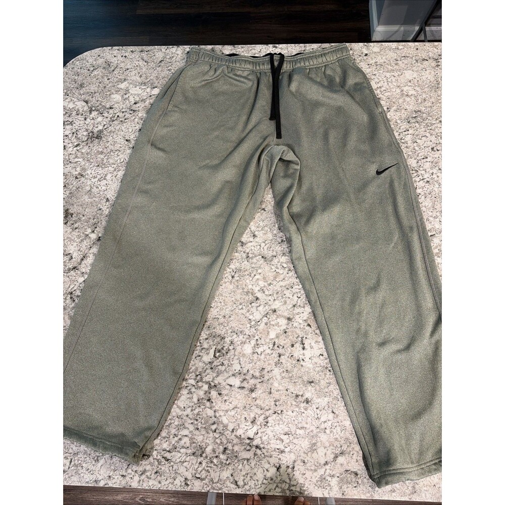 NIKE Therma-Fit Men’s Fleece Polyester Athletic Pants - Gray - Size XL - EUC